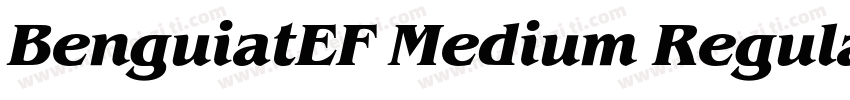 BenguiatEF Medium Regular字体转换